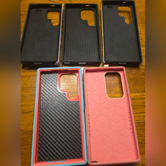 Lot Of 5 Phone Cases For Galaxy S24 Ultra - Black, Pink, Teal, Fizzarolli, Heart - Picture 8 of 9